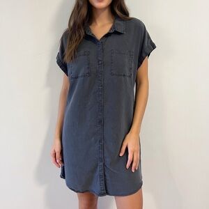 Wonderly women’s button down faded black dress